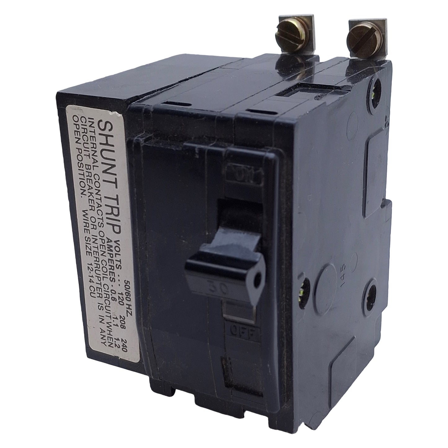 Used Square D QOB2301021 Miniature Circuit Breaker 2-Pole, 30A, 120/240VAC, 10kA