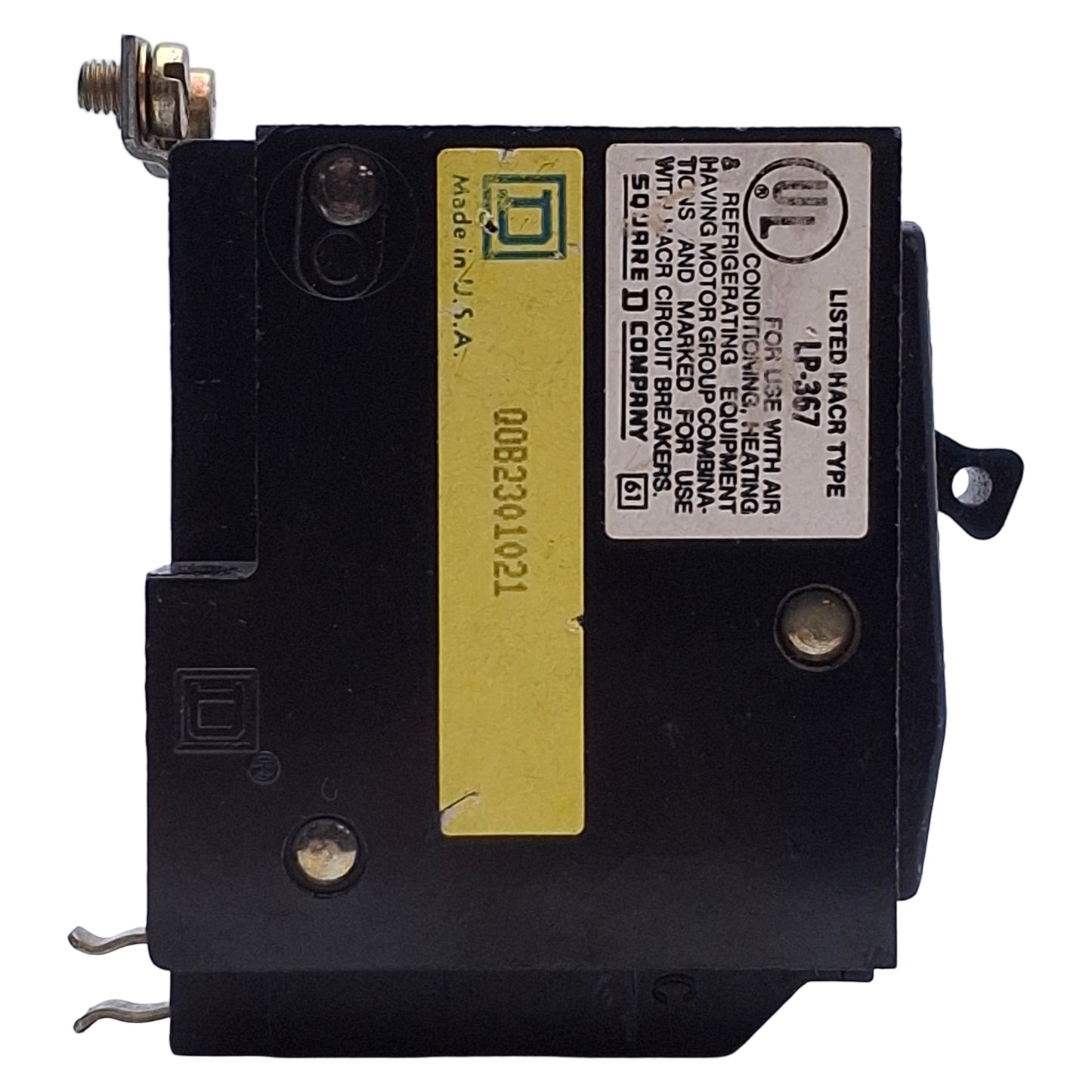 Used Square D QOB2301021 Miniature Circuit Breaker 2-Pole, 30A, 120/240VAC, 10kA