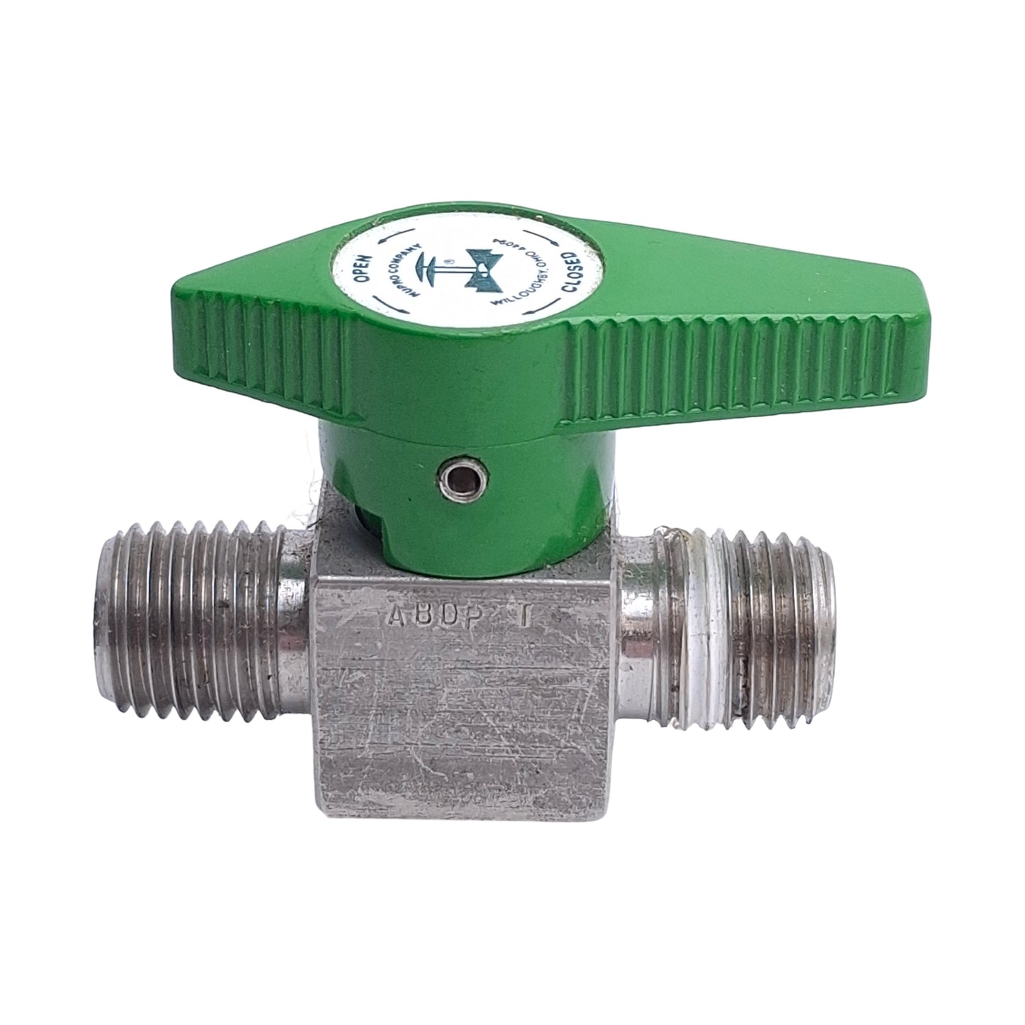 Used NuPro SS-4P4T2 Stainless Steel Instrument Valve, 1/4in NPT Male, 3000psi Max