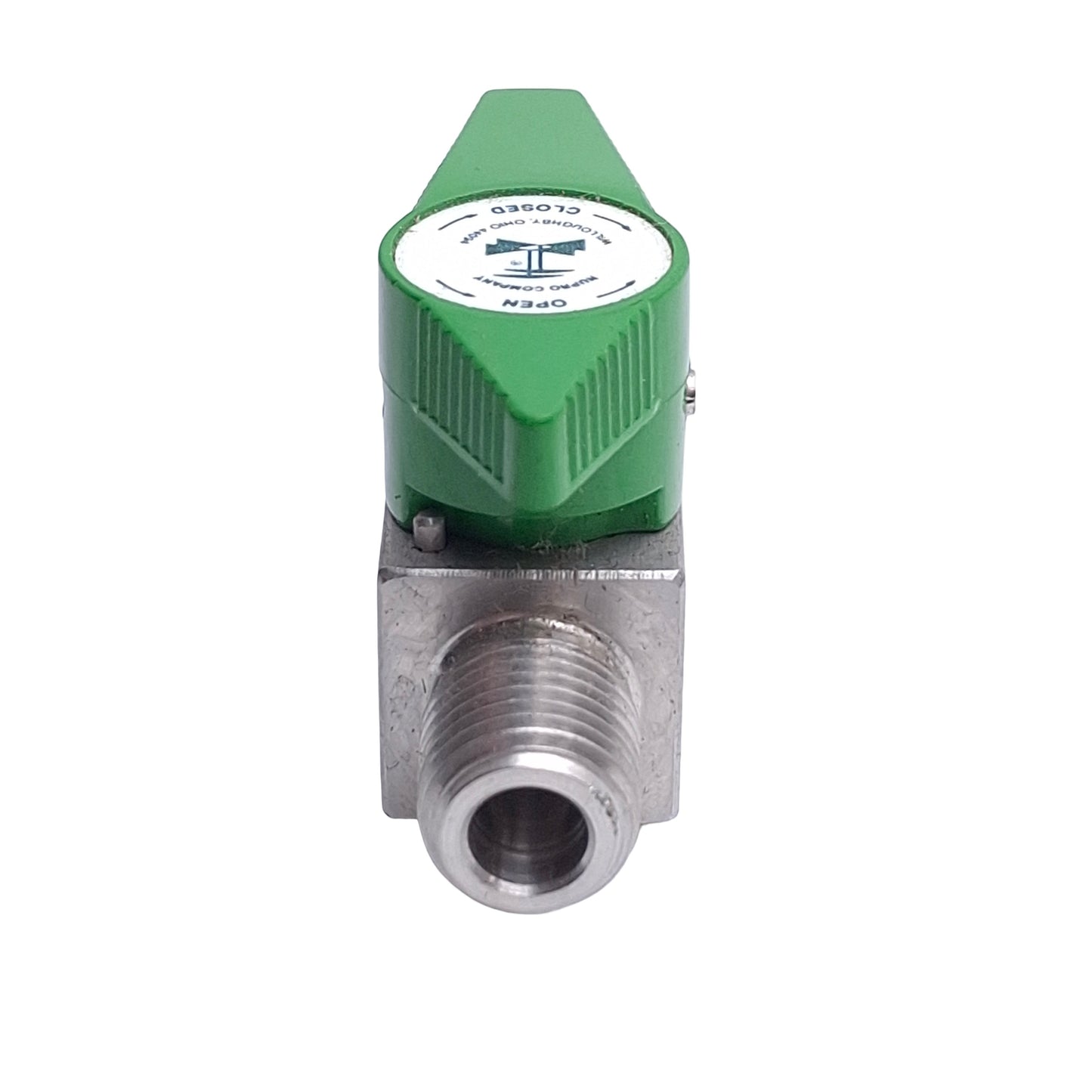Used NuPro SS-4P4T2 Stainless Steel Instrument Valve, 1/4in NPT Male, 3000psi Max