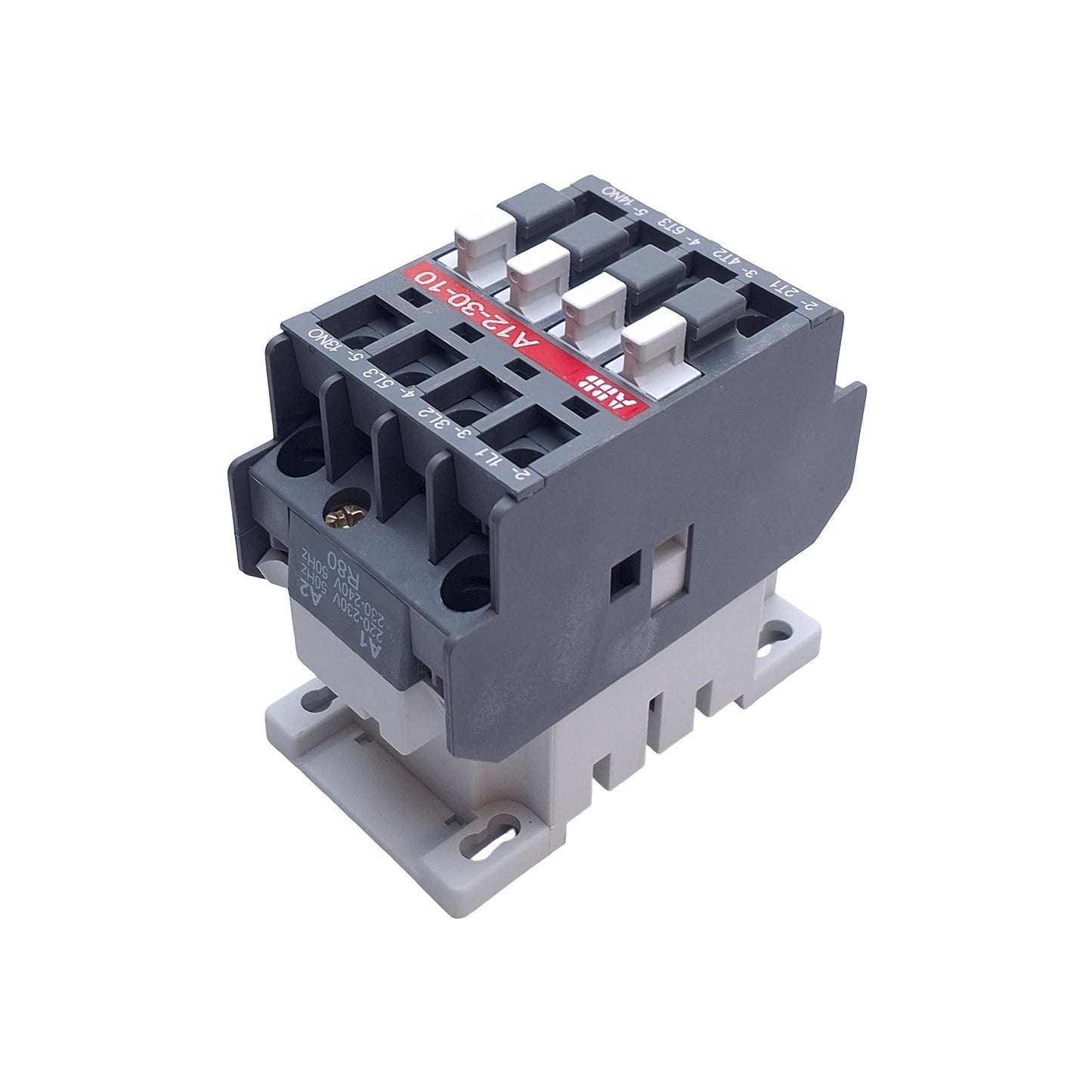 Used ABB A12-30-10 Motor Contactor, 3-Pole + 1NO, 600V 28A, 220-230/230-240VAC Coil