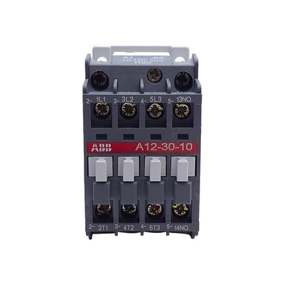 Used ABB A12-30-10 Motor Contactor, 3-Pole + 1NO, 600V 28A, 220-230/230-240VAC Coil