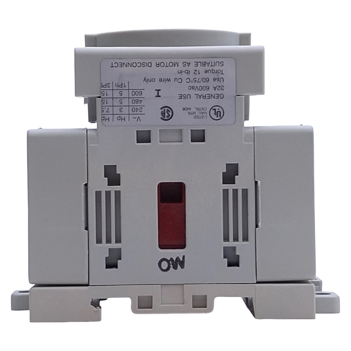 New Sprecher & Schuh LA7-32-1753 Disconnect Switch, 3-Pole, 600VAC 32A Rating