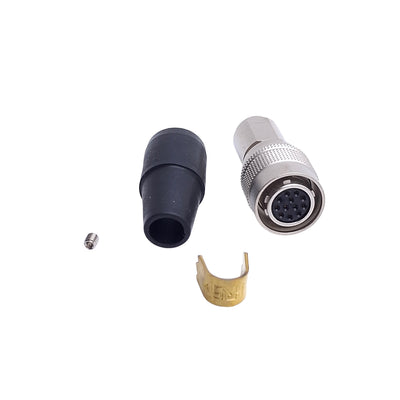 New Lot of 3 Hirose HR10A-10P-12S Hirose Power & I/O Connector 12-Pin Female, Solder