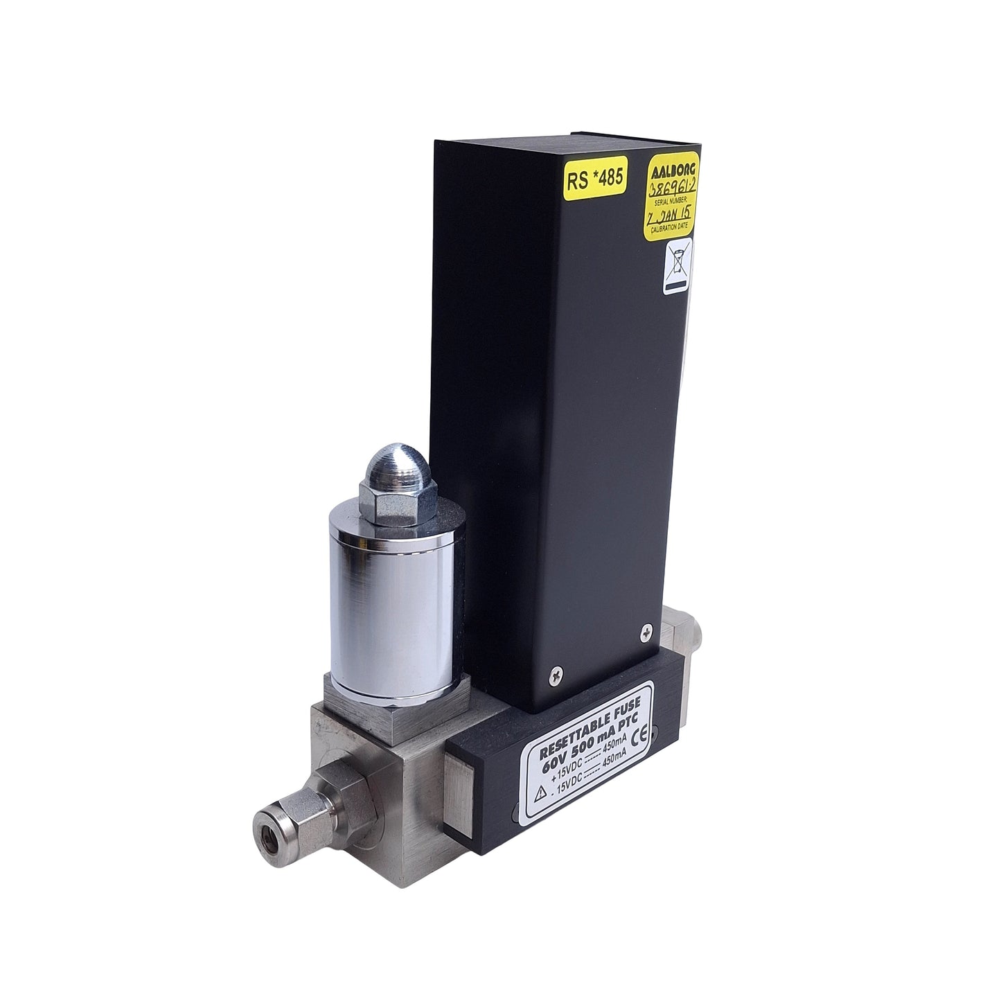 Used Aalborg DFC36S-VAN5-C5 Mass Flow Meter, 0-30 L/min Argon, RS485, 0-5VDC Output