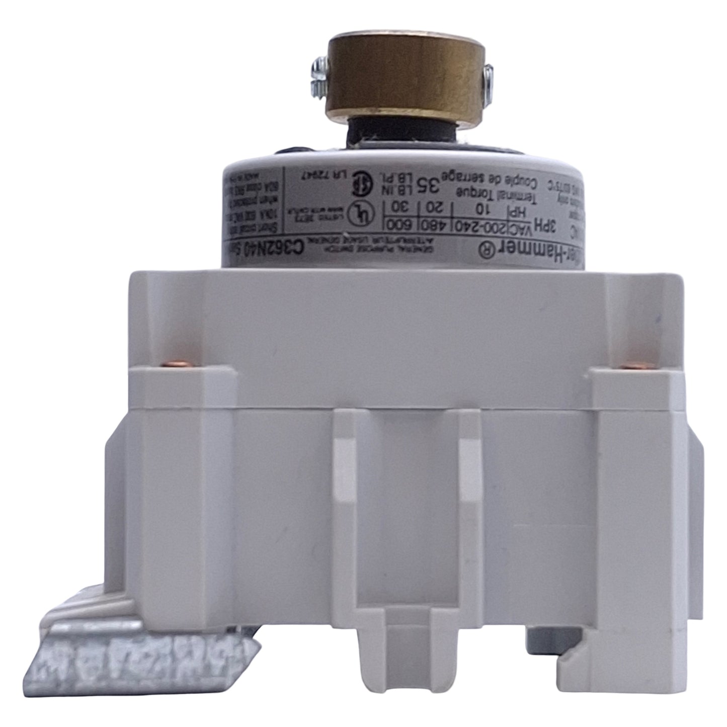 Used Cutler-Hammer C362N40 Disconnect Switch 3-Pole, 600VAC, 40A, DIN Rail Mount