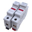 Used Lot of 2 Bussmann CHM1DI Fuse Holder 1-Pole, 690VAC, 32A, 10x32mm Fuse Size