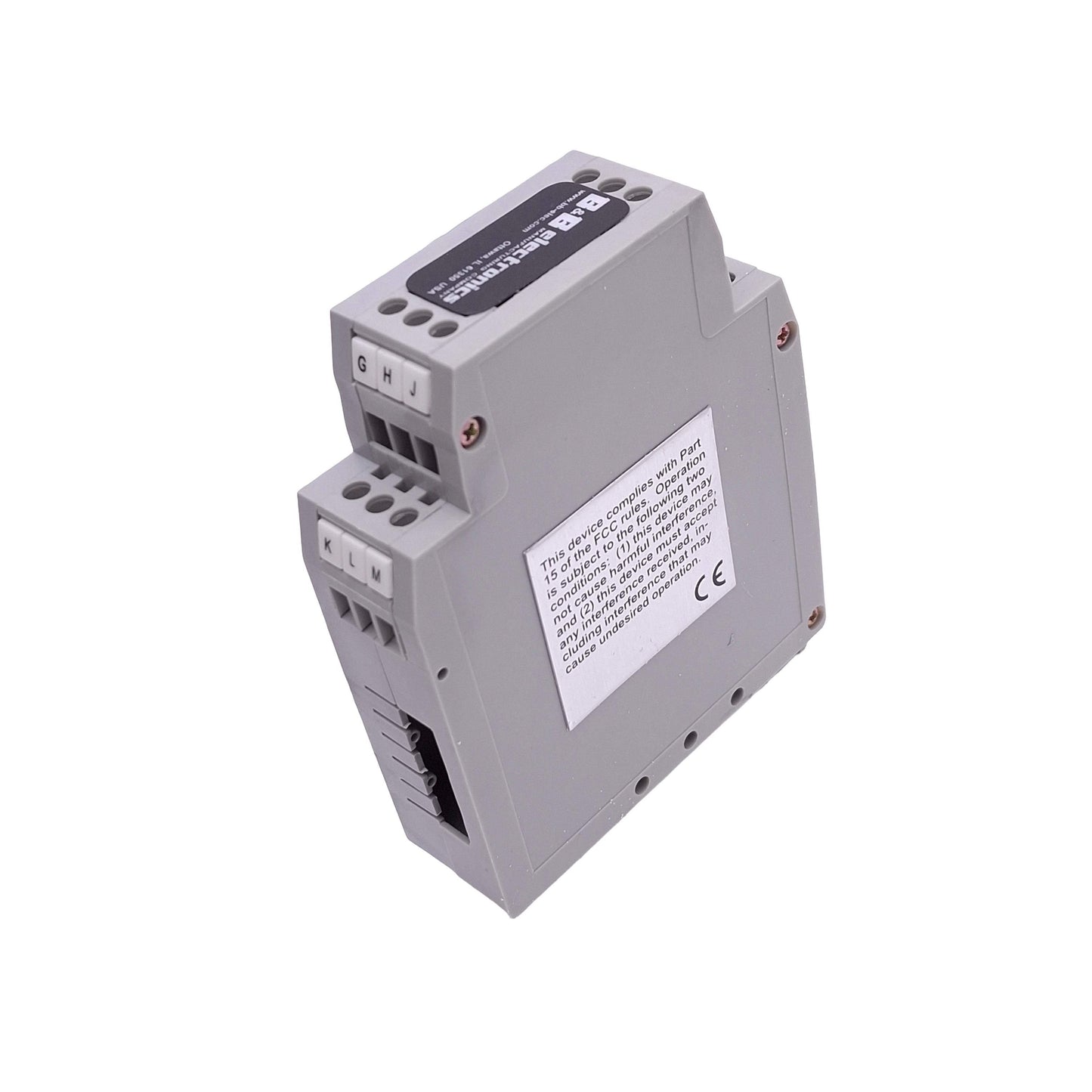 Used B&B Electronics 485DRC Optically Isolated RS-232 to RS-422/485 Converter, 24VDC