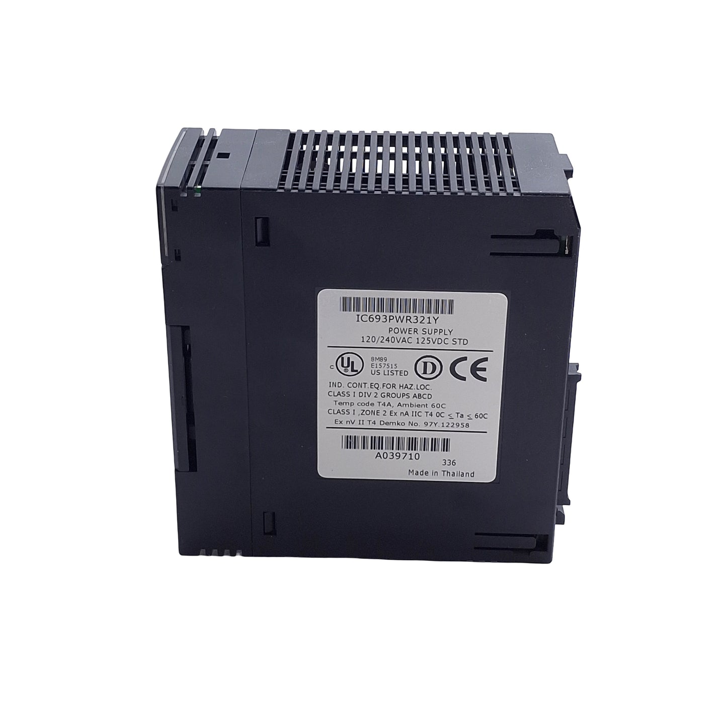 Used GE Fanuc IC693PWR321Y 90-30 Series PLC Power Supply 100-240VAC/125VDC Input