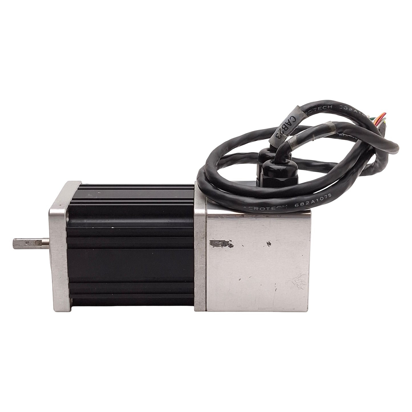 Used Aerotech BMS60-A-D25-E1000H Servo Motor, 4000RPM, 1000ppr, NEMA 23 *Cut Cables*