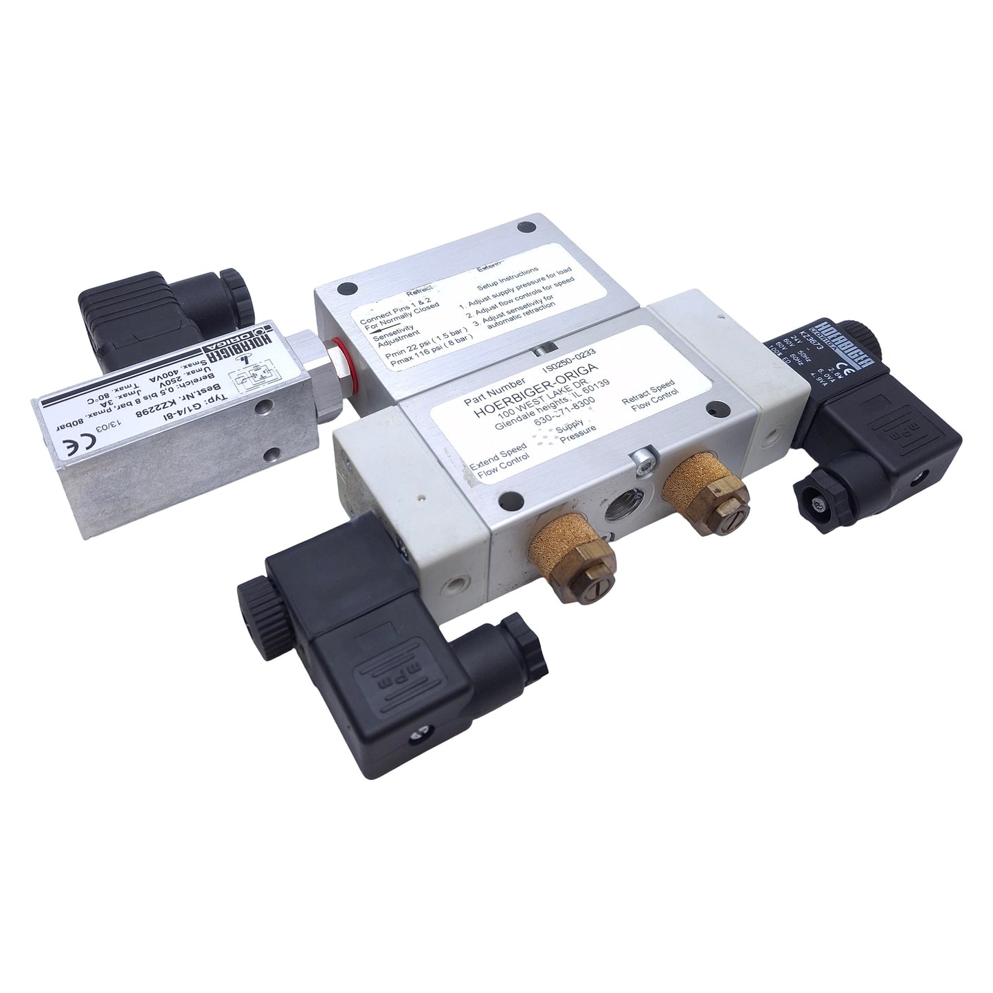 Used Hoerbiger Origa IS0250-0233 Interference Sensing Module 24VDC, 22-116psi, G1/4