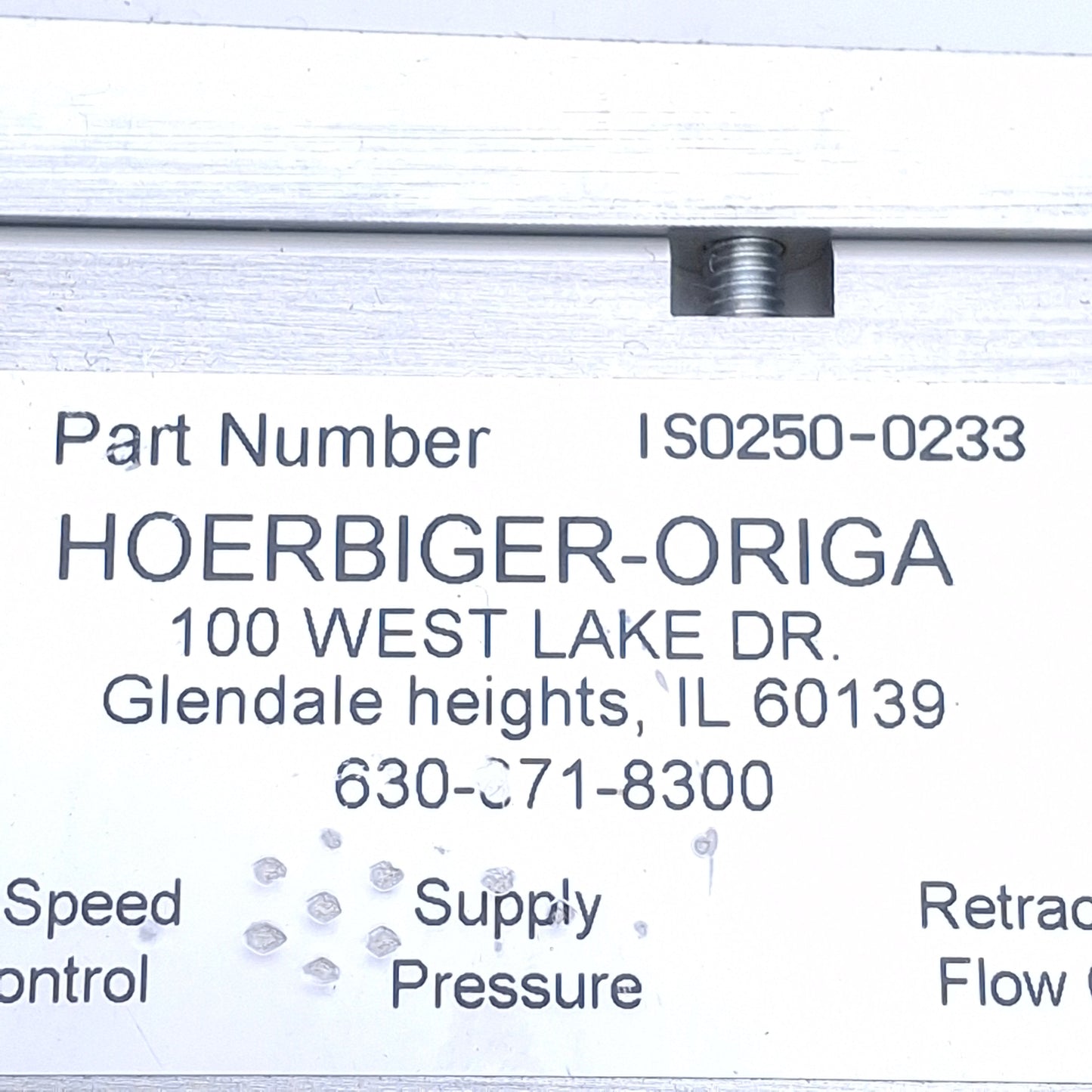 Used Hoerbiger Origa IS0250-0233 Interference Sensing Module 24VDC, 22-116psi, G1/4