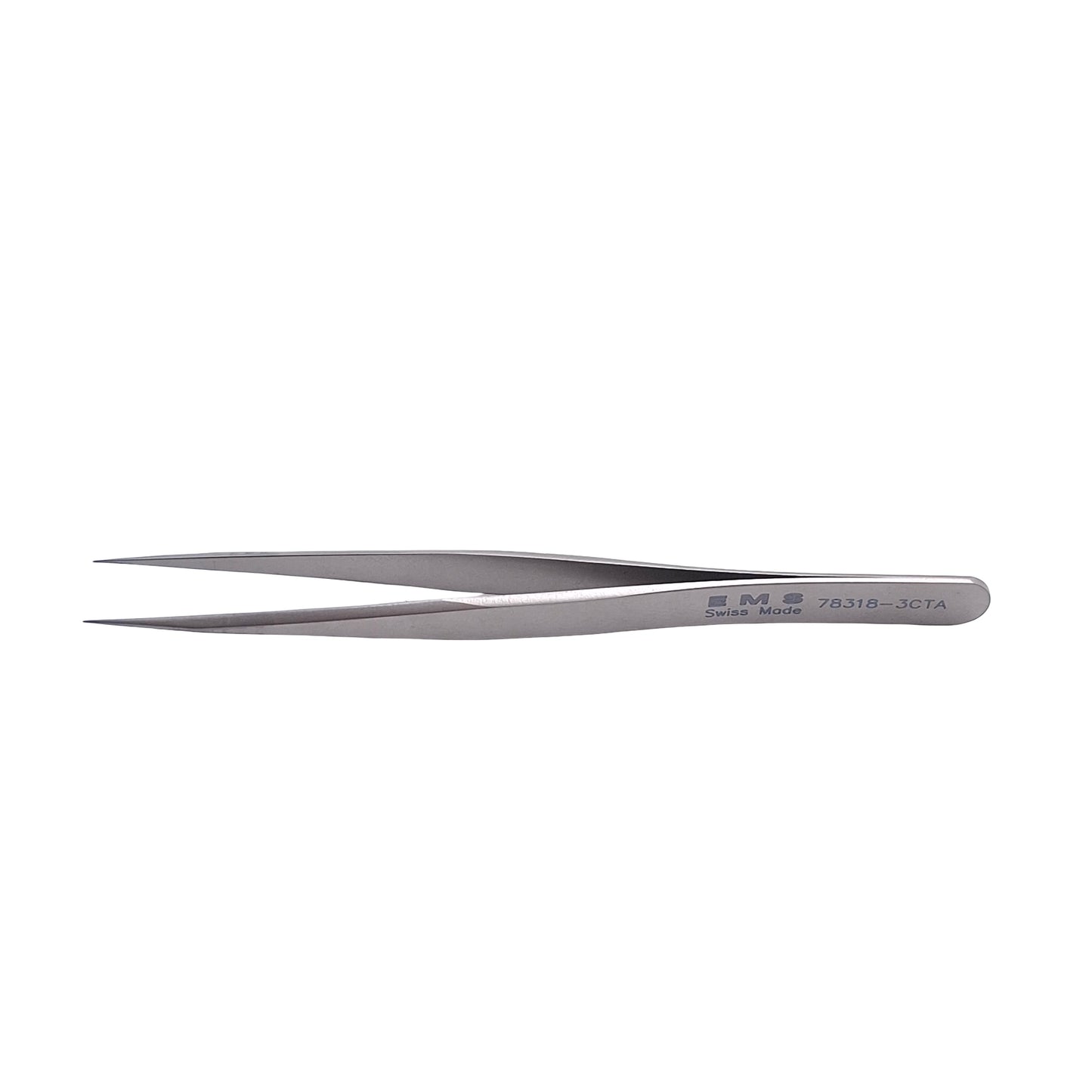New – Open box Electron Microscopy Sciences EMS 78318-3CTA Fine Tip Tweezers, Ti Alloy, 110mm
