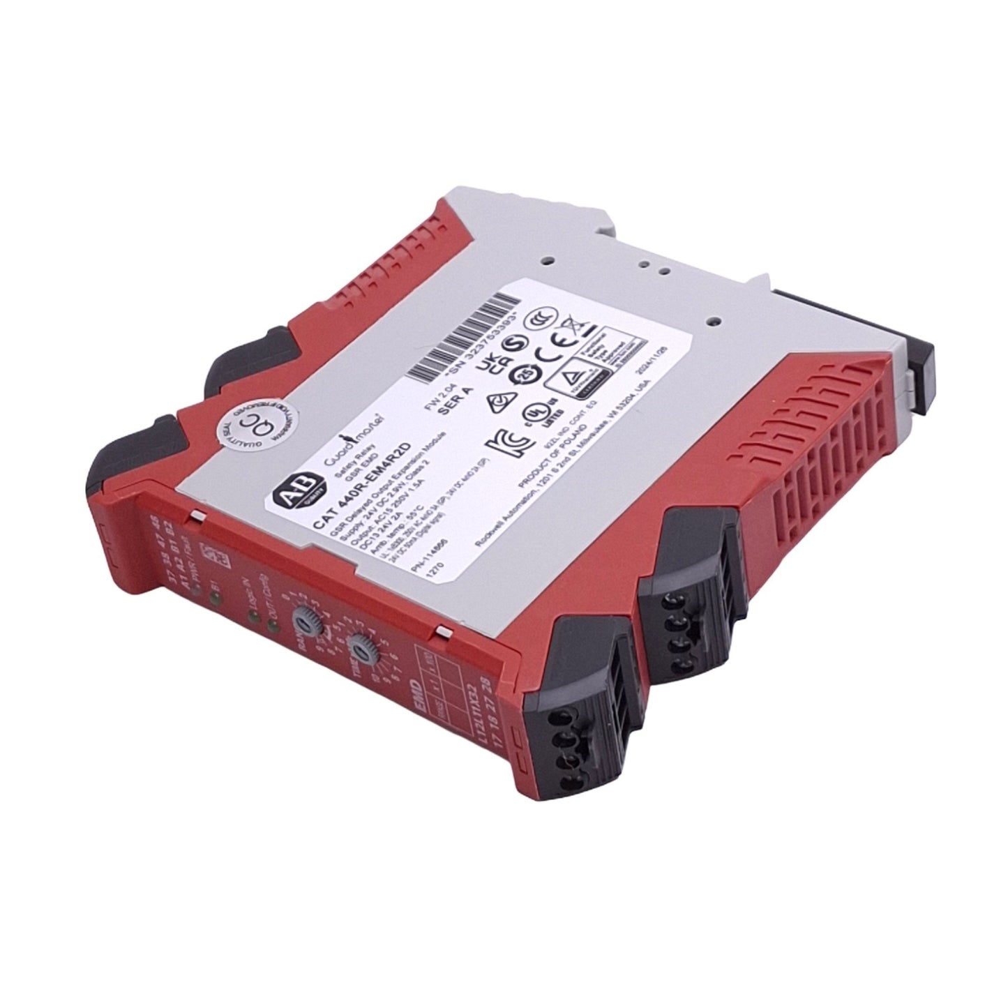 New Allen Bradley 440R-EM4R2D GSR Delayed Output Expansion Module, 4NO, 24VDC