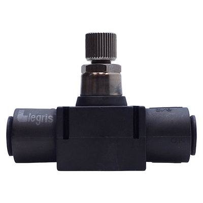 New – Open box Legris 7770-60-00 Flow Control Valve 3/8" In/Outlet, 1-10bar, 2.87in Length