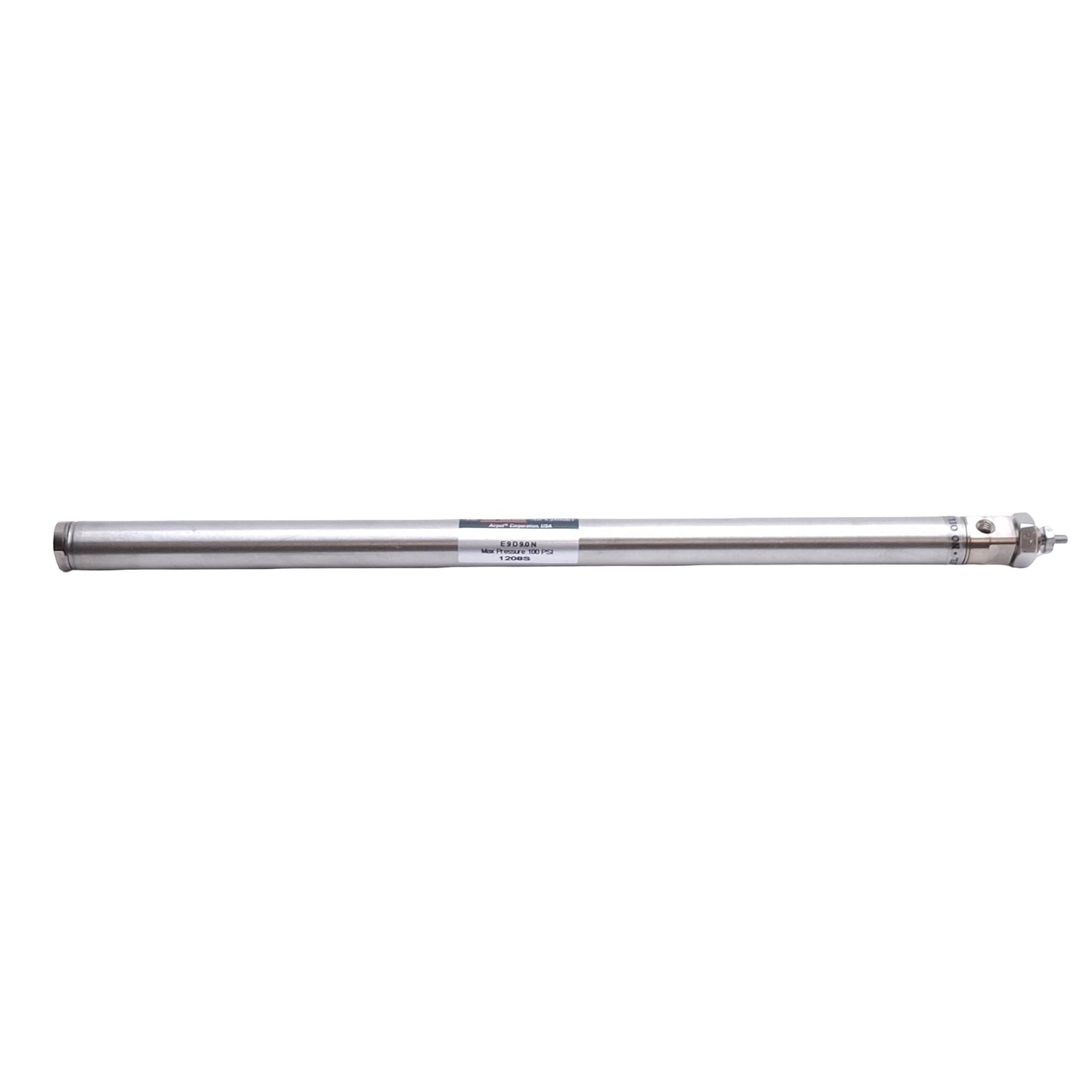 New Airpel E9D9.0N Pneumatic Cylinder, ø0.366in Bore, 9in Stroke, M5, 100psi Max
