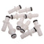 Used Lot of 10 CPC Colder PMC2204 In-Line Coupling Insert, 1/4in Hose Barb, Acetal