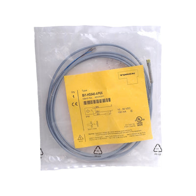 New Turck Bi1-HS540-AP6X 4604001 Proximity Sensor, 1mm Range, 10-30VDC, PNP NO, 2m L