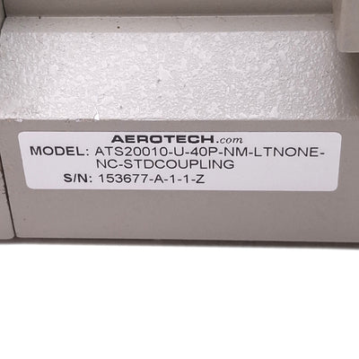 Used Aerotech ATS20010-U-40P-NM-LTNONE-NC-STDCOUPLING Motorized Linear Stage, NEMA 23