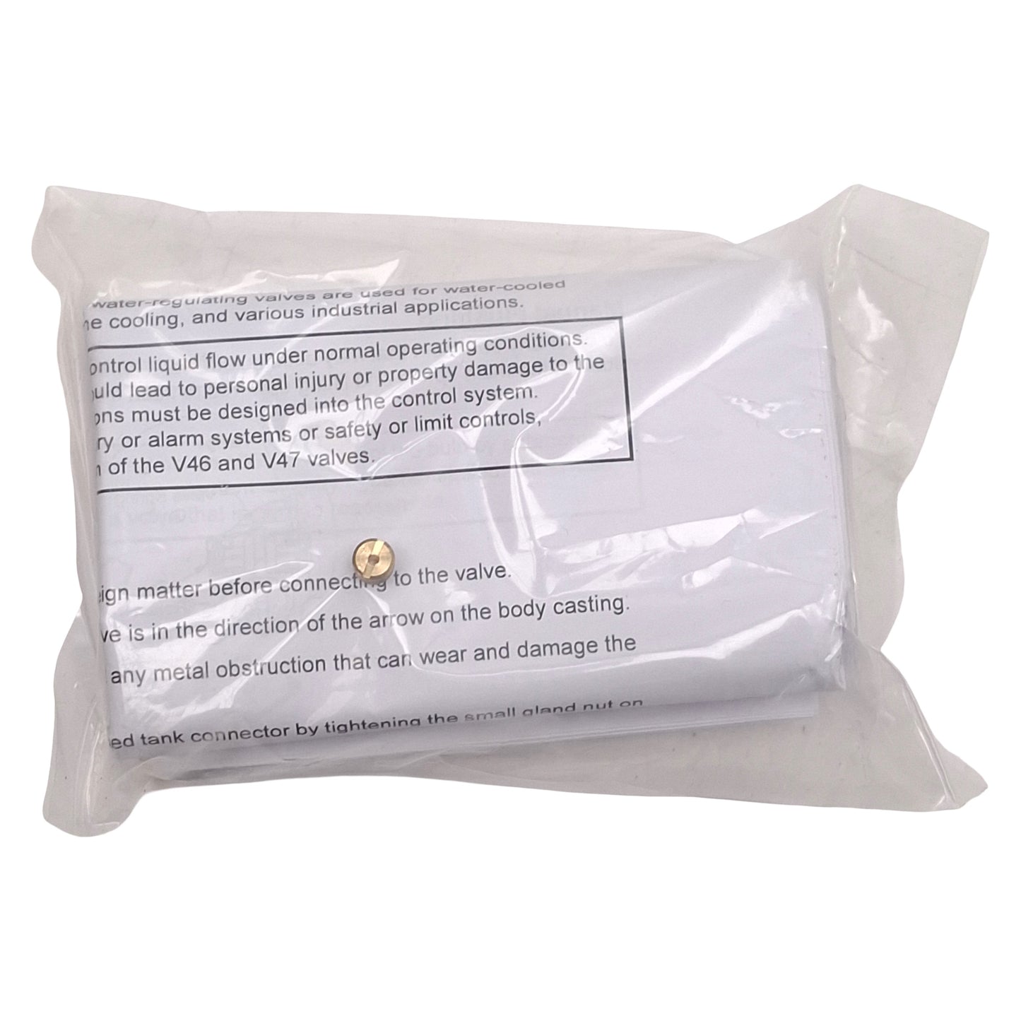 New Johnson Controls V47AC-3C Temperature Actuated Water Valve, 115-180°F, 3/4in NPT