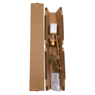 New Johnson Controls V47AC-3C Temperature Actuated Water Valve, 115-180°F, 3/4in NPT