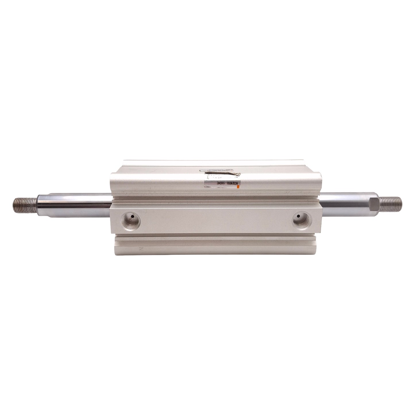 Used SMC NCQ2WB50-100DMZ Compact Double Rod Cylinder ø50mm Bore, 100mm Stroke, 1/4NPT
