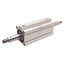 Used SMC NCQ2WB50-100DMZ Compact Double Rod Cylinder ø50mm Bore, 100mm Stroke, 1/4NPT