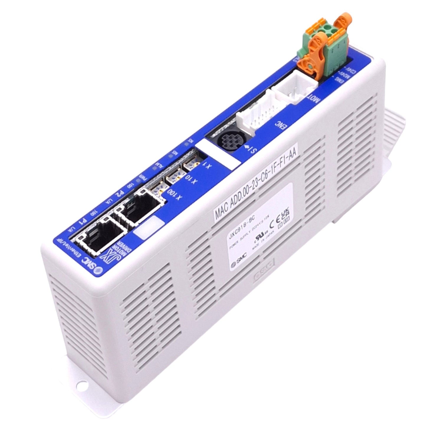 Used SMC JXC918-BC Controller for LEY Electric Actuators, EtherNet/IP, 24VDC