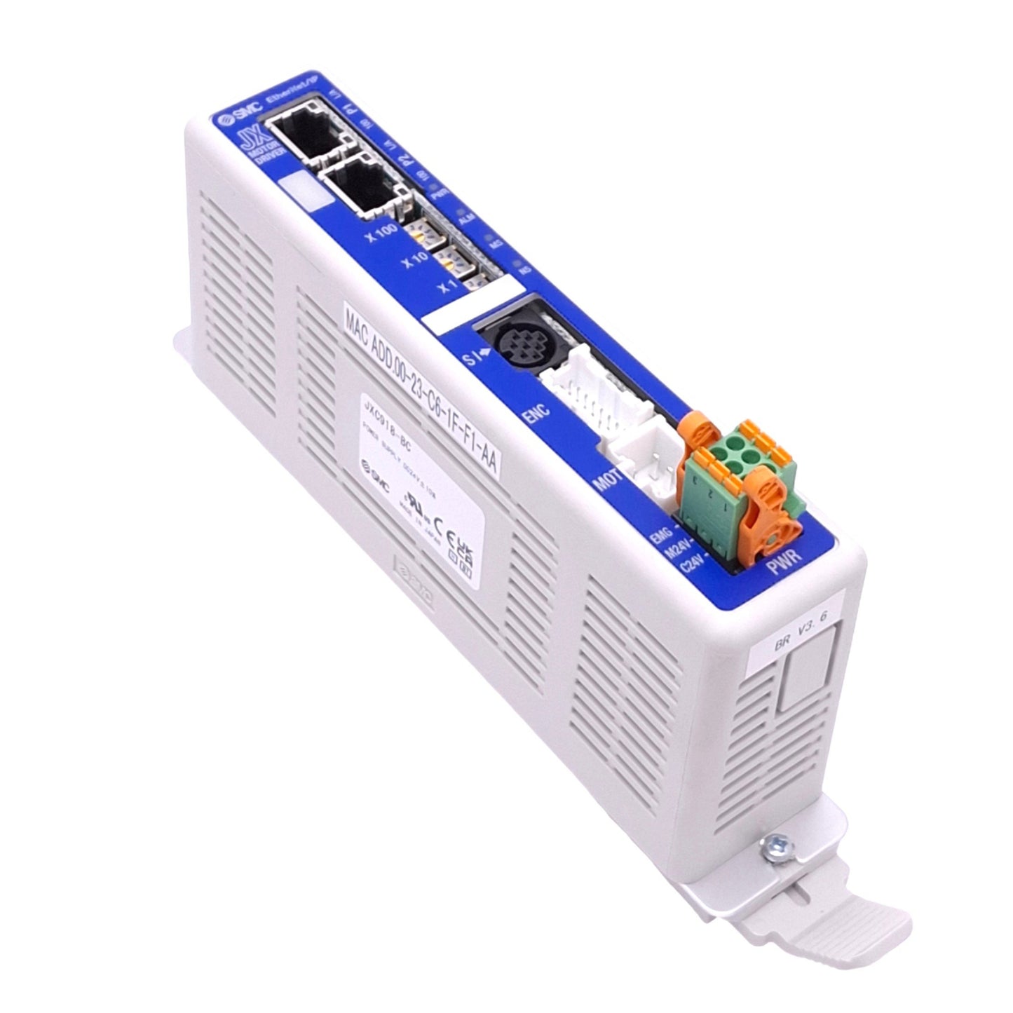 Used SMC JXC918-BC Controller for LEY Electric Actuators, EtherNet/IP, 24VDC