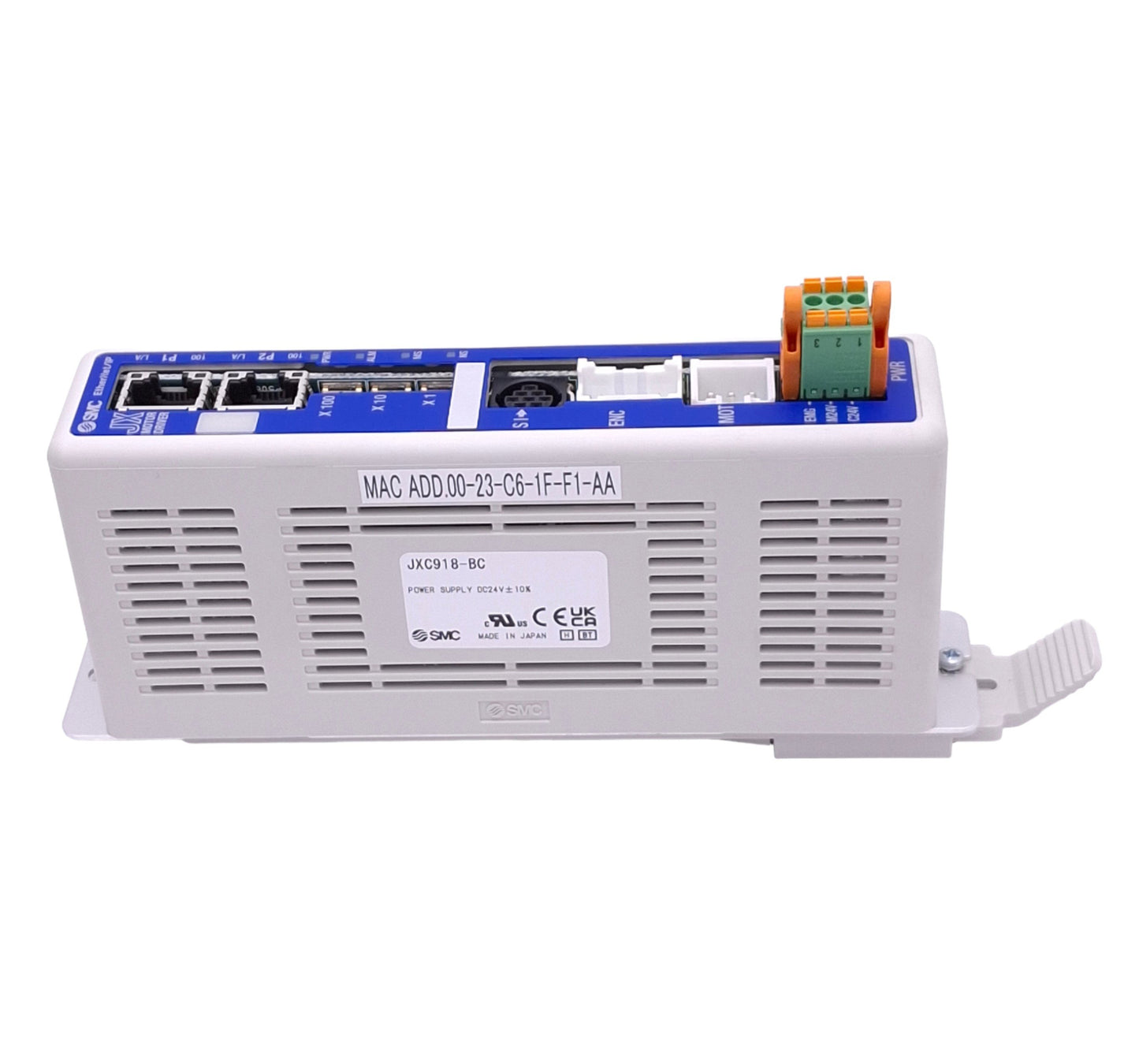 Used SMC JXC918-BC Controller for LEY Electric Actuators, EtherNet/IP, 24VDC