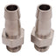 New Julabo 8970460 Hose Barb Fitting Pair For F250 & AWC100, ø8mm Barb, M10x1 Male