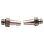 New Julabo 8970460 Hose Barb Fitting Pair For F250 & AWC100, ø8mm Barb, M10x1 Male