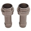 New Julabo 8970446 Stainless Steel Hose Barb Fitting Pair, ø8mm OD Tube, ø6mm ID