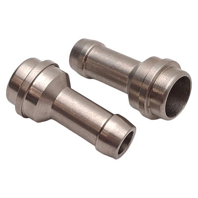 New Julabo 8970446 Stainless Steel Hose Barb Fitting Pair, ø8mm OD Tube, ø6mm ID