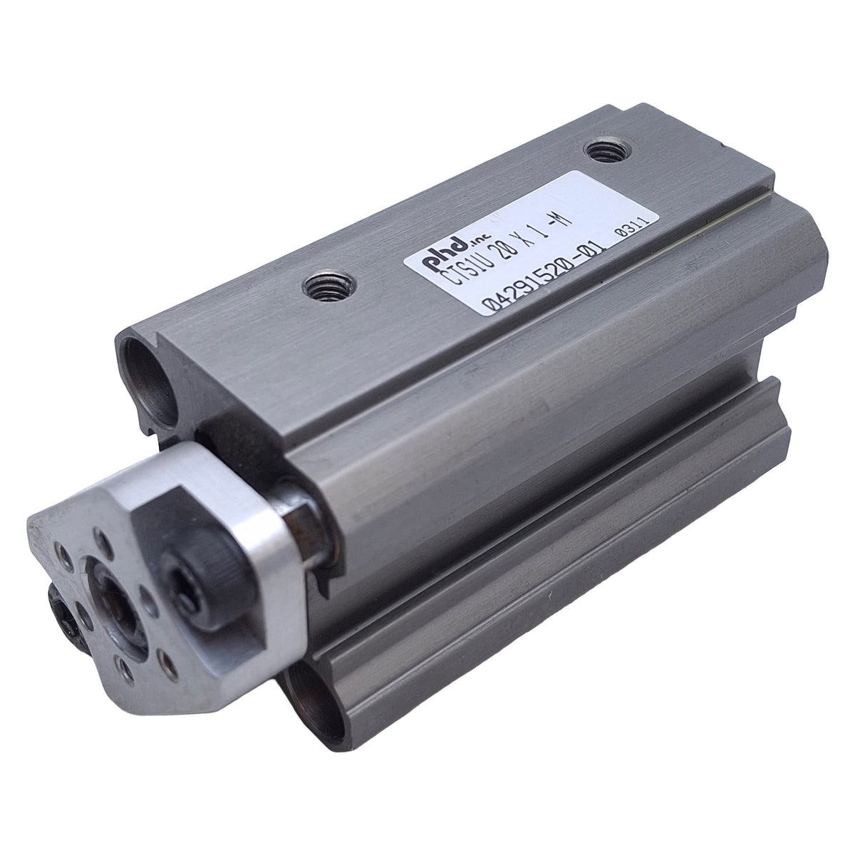 New PHD CTS1U20x1-M Pneumatic Cylinder ø20mm Bore, 1in Stroke, 150psi Max, M5 Port
