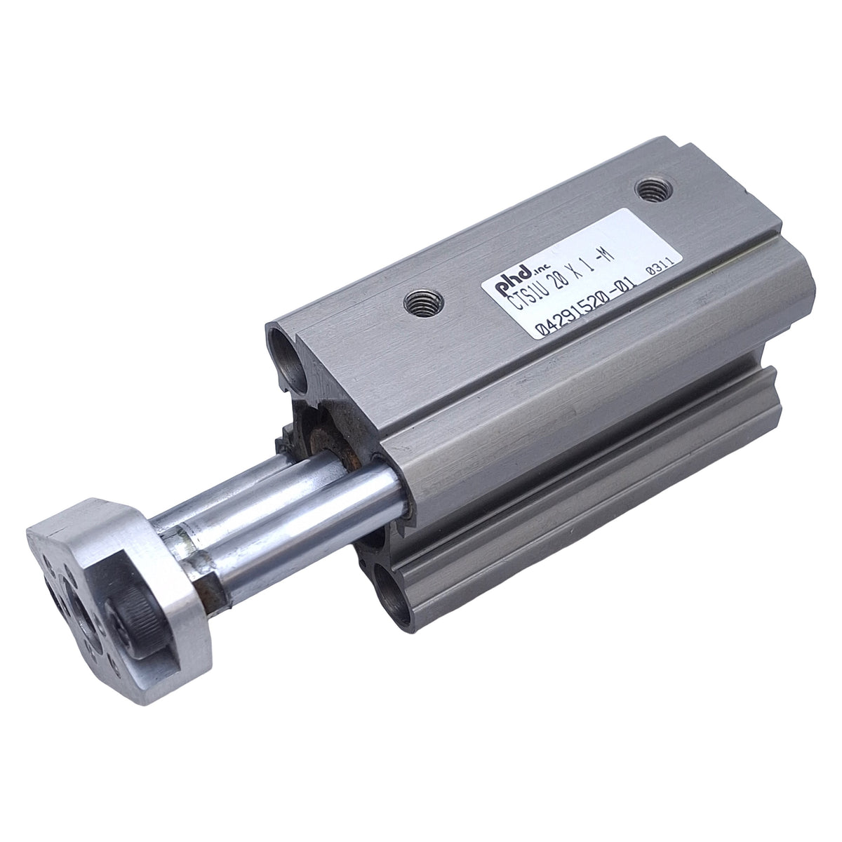 New PHD CTS1U20x1-M Pneumatic Cylinder ø20mm Bore, 1in Stroke, 150psi Max, M5 Port