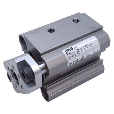 New PHD CTS1U20x1/4-M Pneumatic Cylinder ø20mm Bore, 1in Stroke, 150psi Max, M5 Port