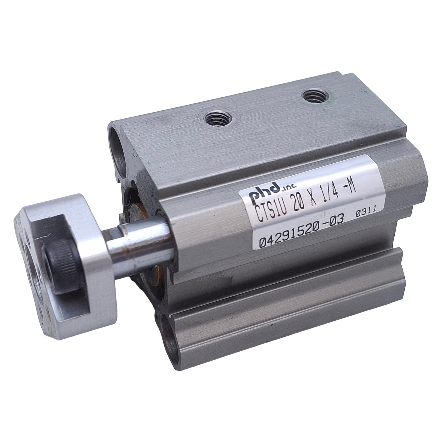 New PHD CTS1U20x1/4-M Pneumatic Cylinder ø20mm Bore, 1in Stroke, 150psi Max, M5 Port