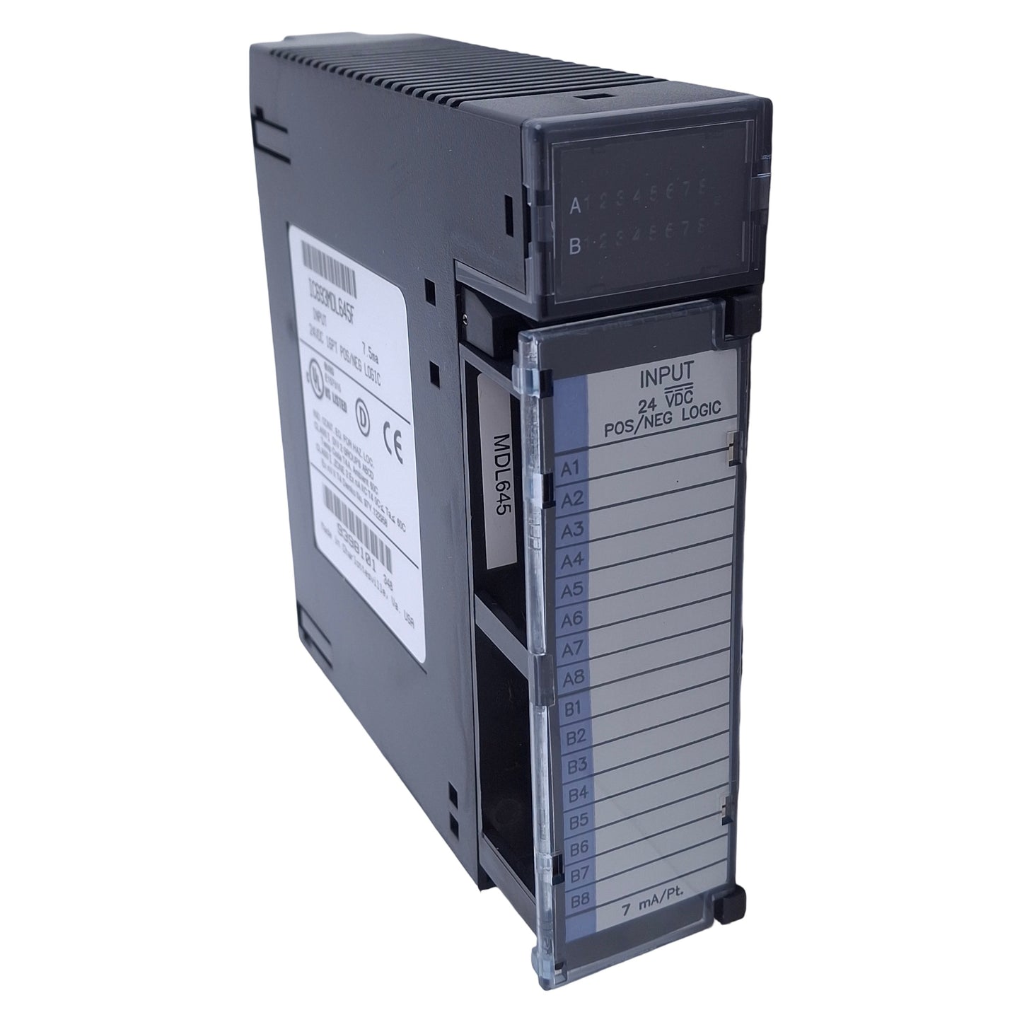 Used GE Fanuc IC693MDL645F Positive/Negative Logic Input Module 24VDC, 7.5mA, 16 In