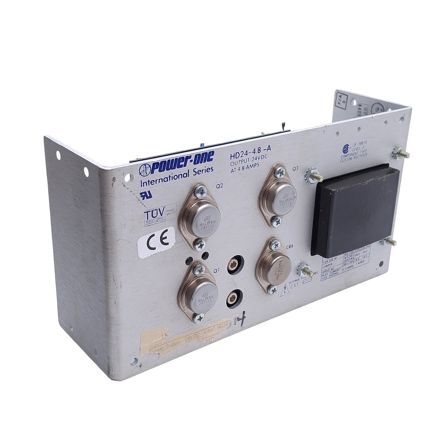 Used Power One HD24-4.8-A Switching Mode Power Supply, In 100-240VAC, Out 24VDC 4.8A