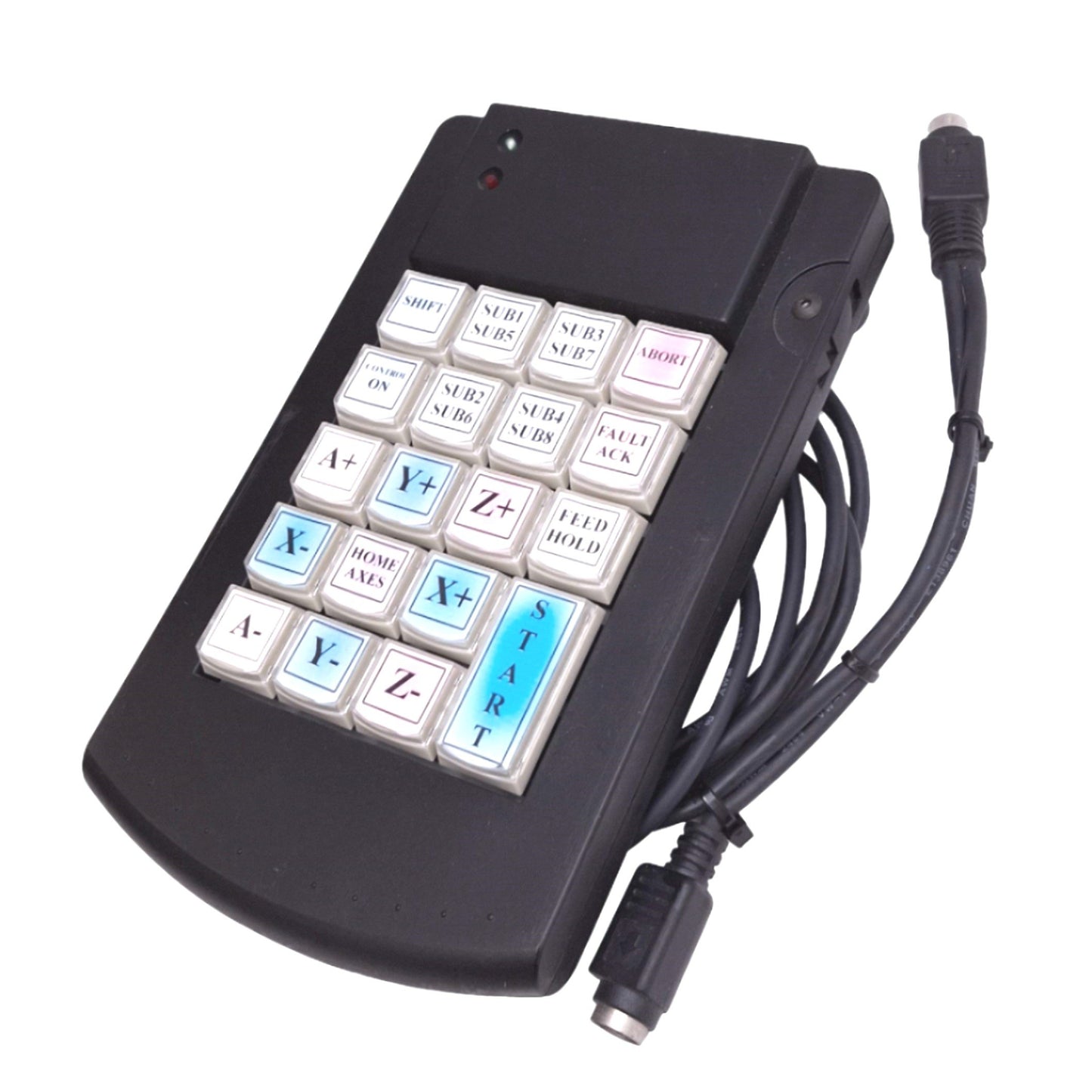 Used PI Engineering XD X-Keys Desktop Programmable Keypad, 19-Key, PS/2, 2m Cable