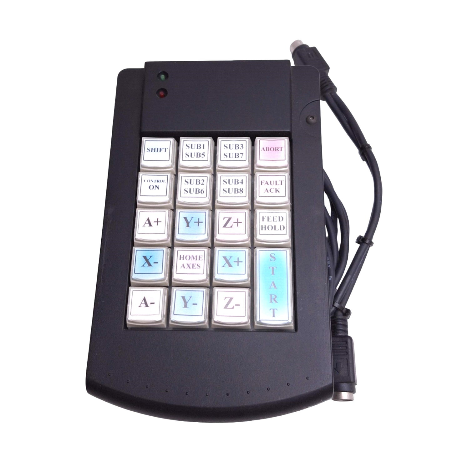 Used PI Engineering XD X-Keys Desktop Programmable Keypad, 19-Key, PS/2, 2m Cable