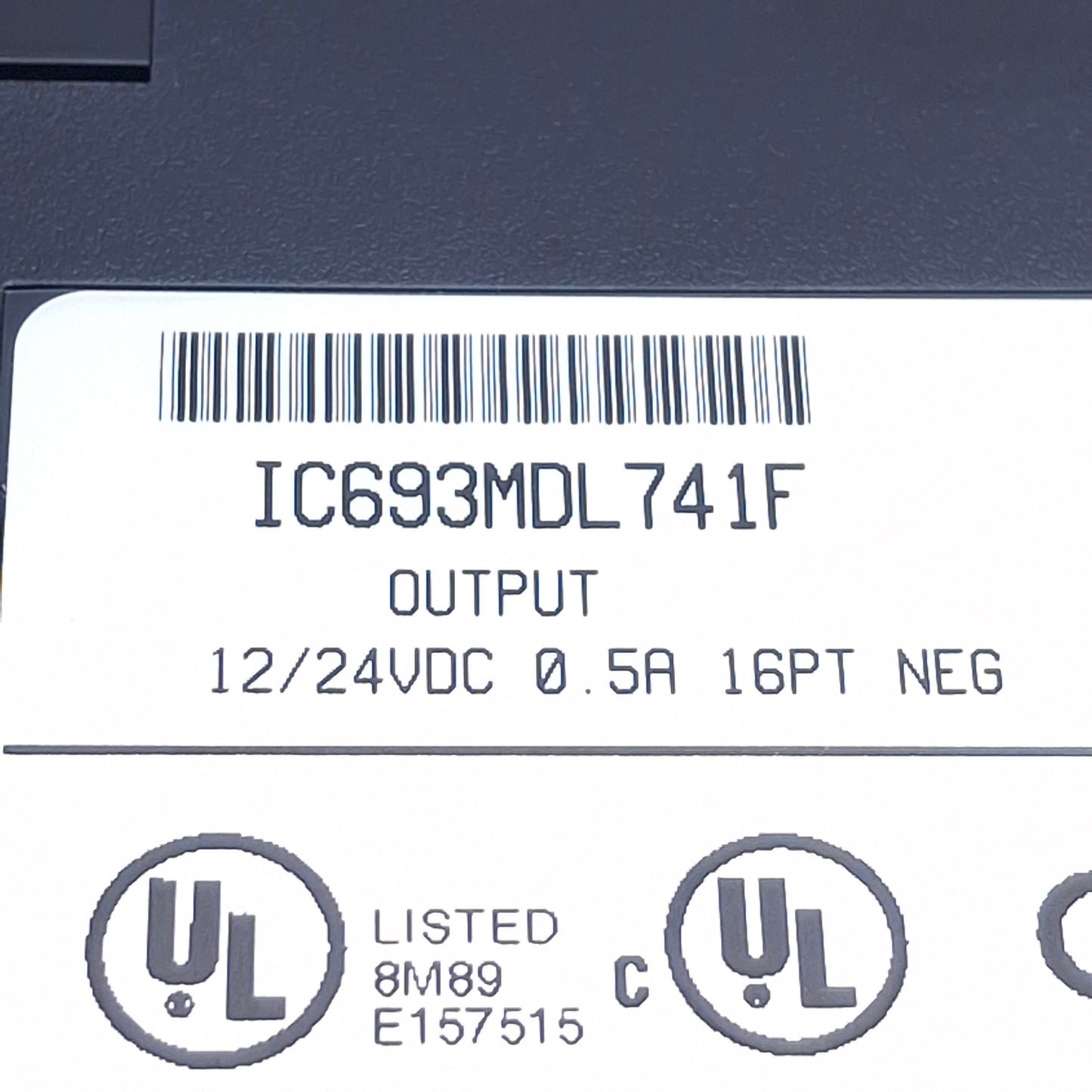 Used Lot of 2 GE Fanuc IC693MDL741F Negative Logic Output Module 12/24VDC, 16 Outputs