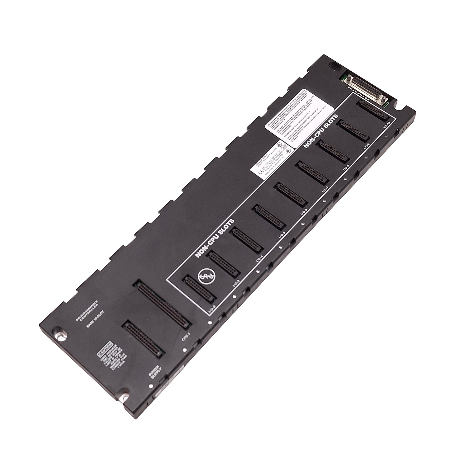 Used GE Fanuc IC693CHS391K Series 90-30 PLC Base Rack, 1x CPU 9x I/O Slots, EMI
