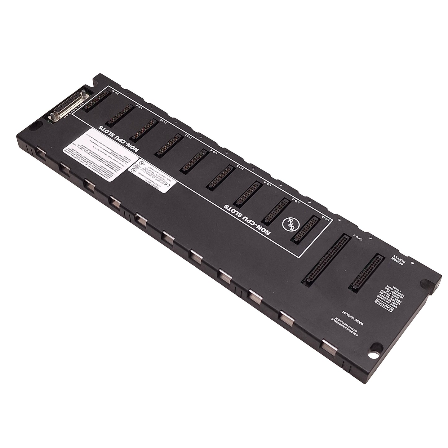 Used GE Fanuc IC693CHS391K Series 90-30 PLC Base Rack, 1x CPU 9x I/O Slots, EMI