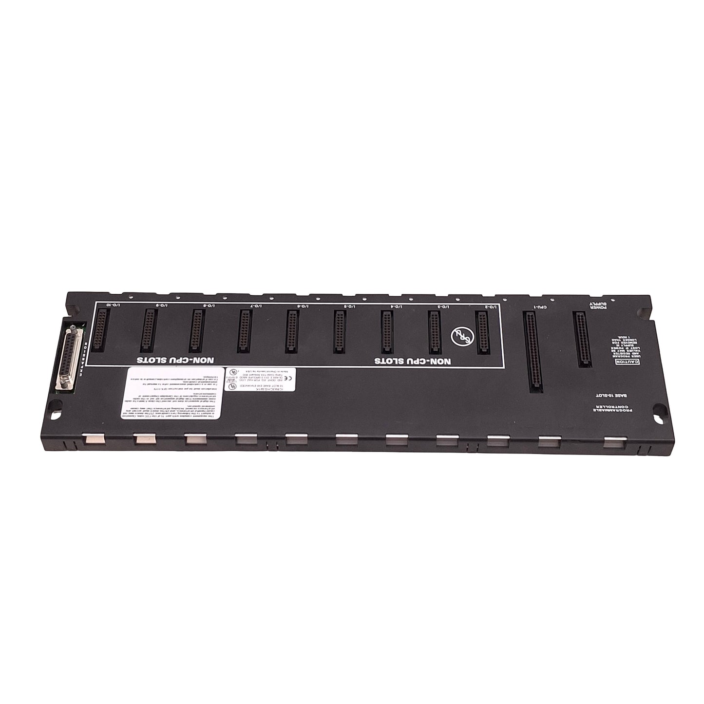 Used GE Fanuc IC693CHS391K Series 90-30 PLC Base Rack, 1x CPU 9x I/O Slots, EMI