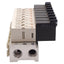 Used SMC VV4QD15-08C4 VQD1151-5MO Solenoid Manifold, 8-Station, ø4mm P2C, 24VDC Coils