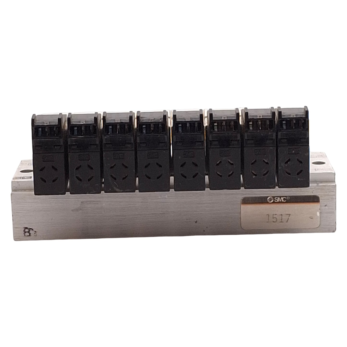 Used SMC VV4QD15-08C4 VQD1151-5MO Solenoid Manifold, 8-Station, ø4mm P2C, 24VDC Coils