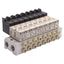 Used SMC VV4QD15-08C4 VQD1151-5MO Solenoid Manifold, 8-Station, ø4mm P2C, 24VDC Coils