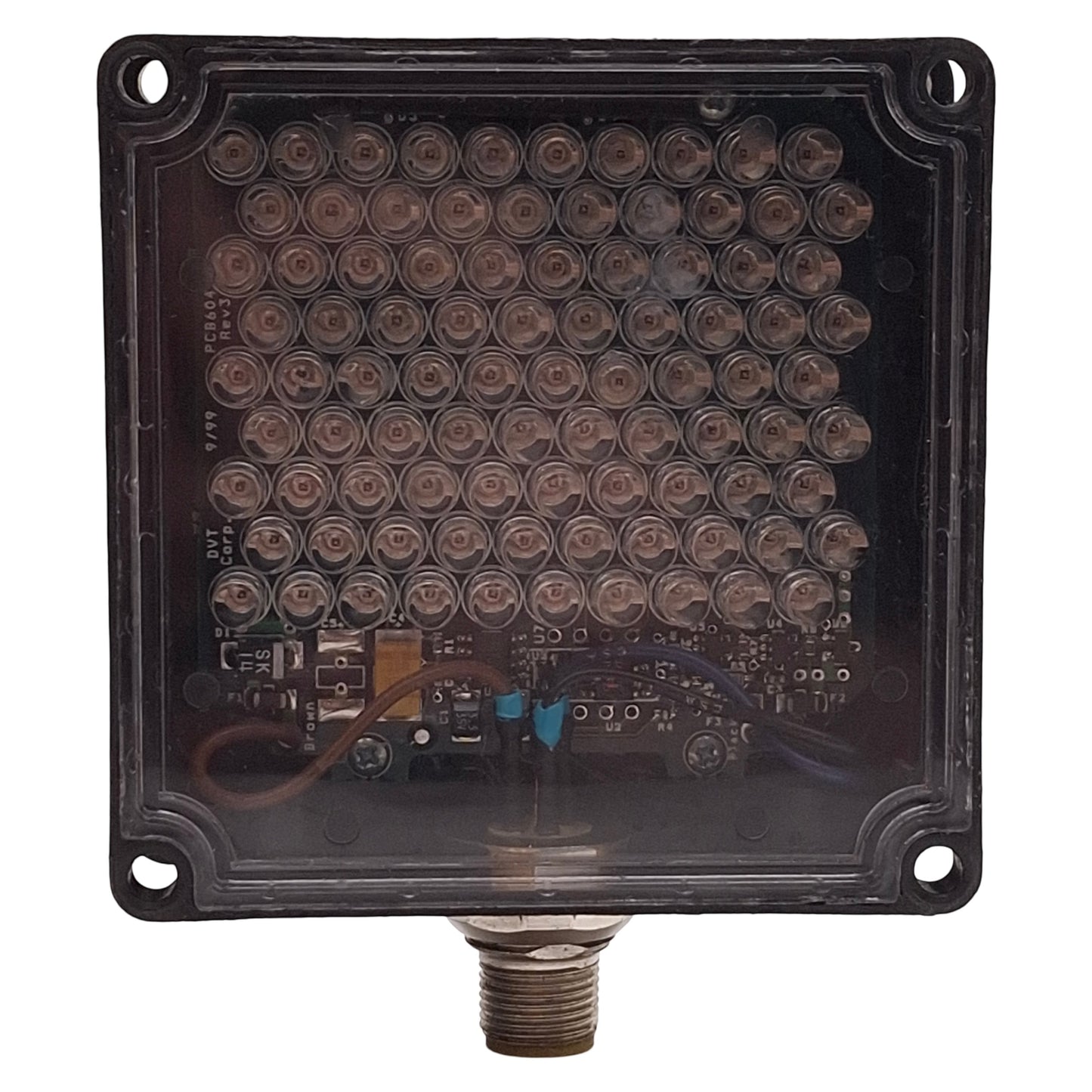 Used DVT Cognex IDRA-6 Smart Light Red LED Strobe, 80mm x80mm, M12 5-Pin Male, 24VDC